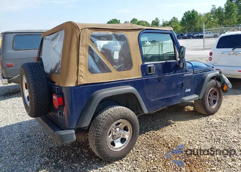 2002 Jeep Wrangler X z USA, uszkodzony, nr VIN 1J4FA39S52P744825